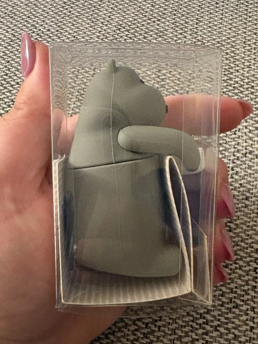 Modern Expressions Gray Hippo Tea Infuser